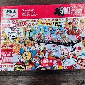 NIB Vintage Kellogg's Sweet Eatin' 500-piece Puzzle